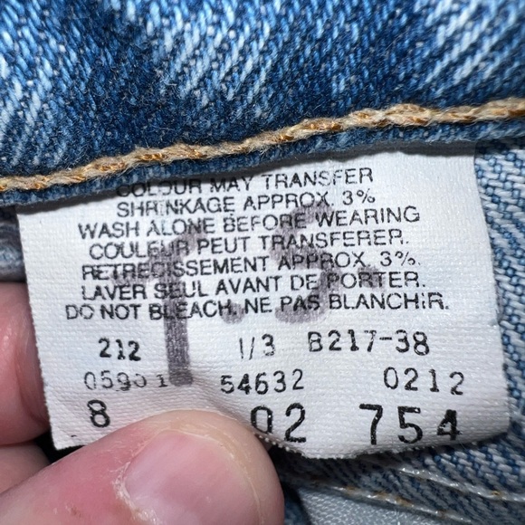 Vintage 632 Levi’s Orange And White Tab Tapered Jeans - Picture 8 of 10